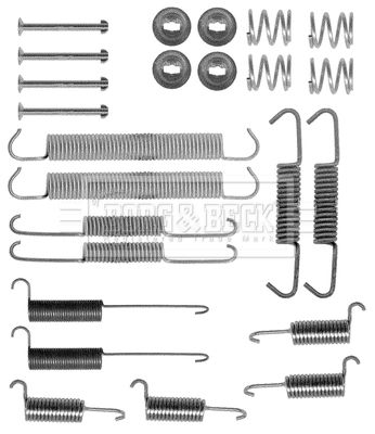 BORG & BECK Lisakomplekt, seisupiduriklotsid BBK6129